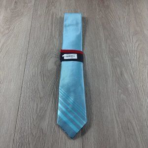 Van Heusen Mint Striped Tie Right Tie